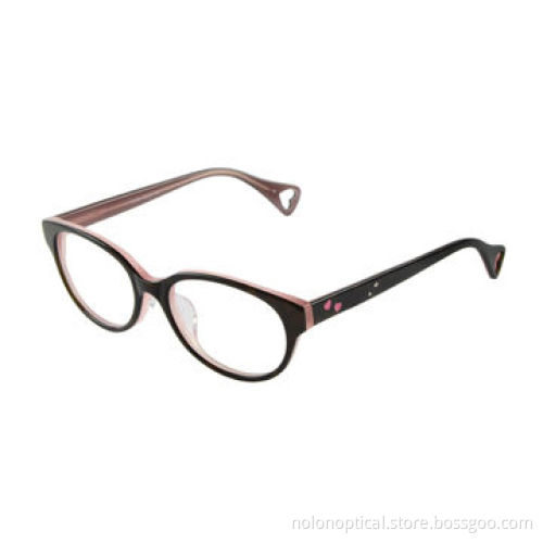 Most stylish and handmade acetate optical frames with diamond in black with pink